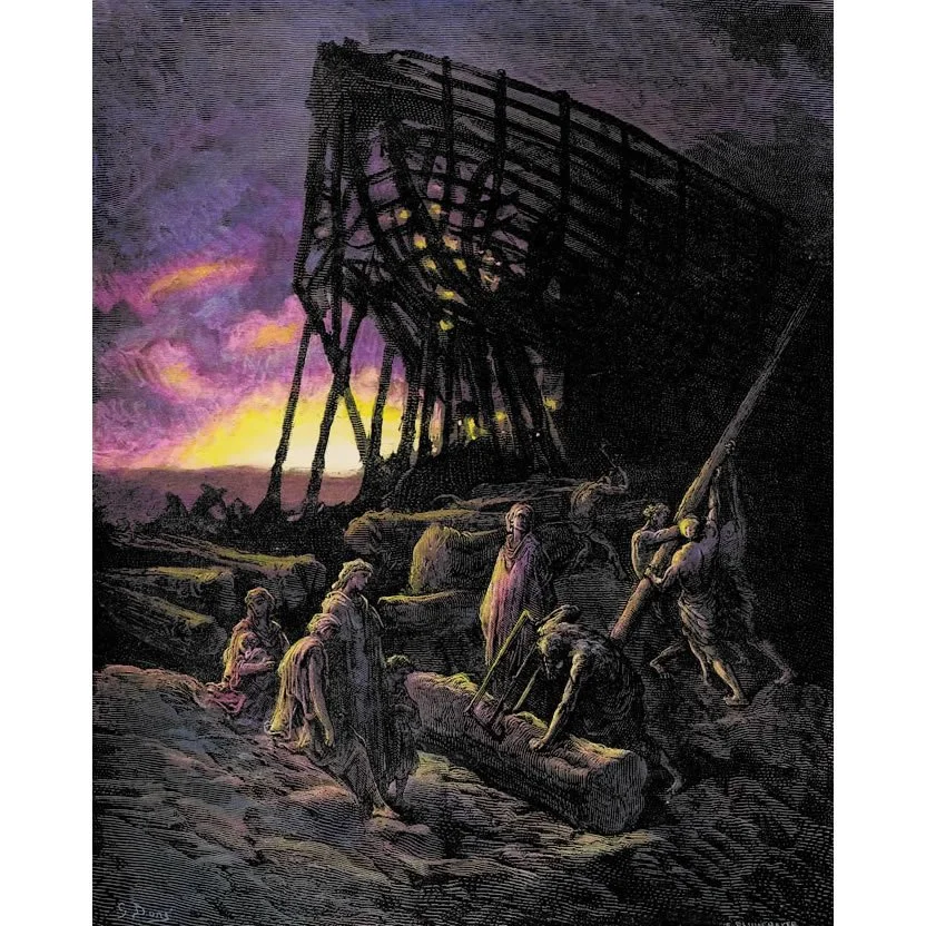 Noah's Ark Watercolor Canvas Print — Paradise Found Studio